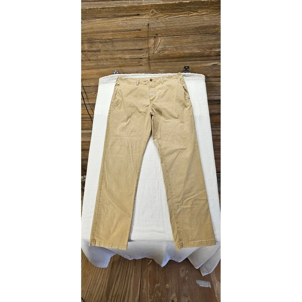 American Eagle Mens Next Level Flex Khaki Chino Pants Tan 38x34 - Picture 1 of 13